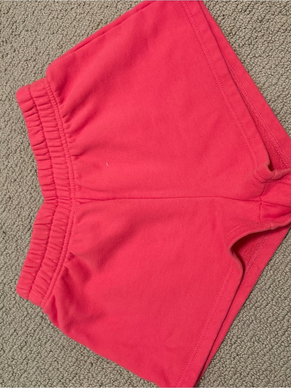 Girls' Pink Elastic-Waist Cotton Shorts